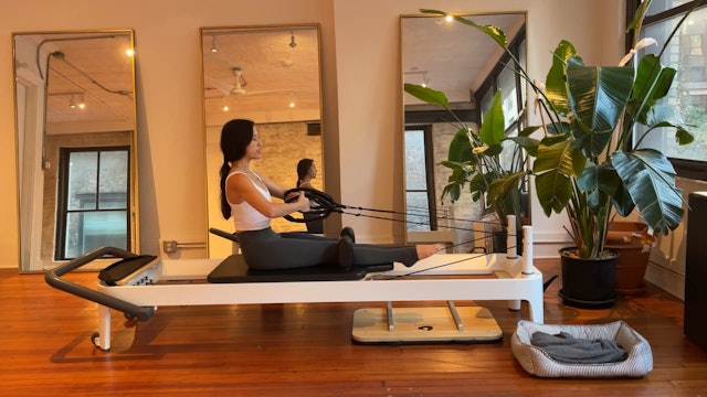 pilates reformer // arms, core, and back strength
