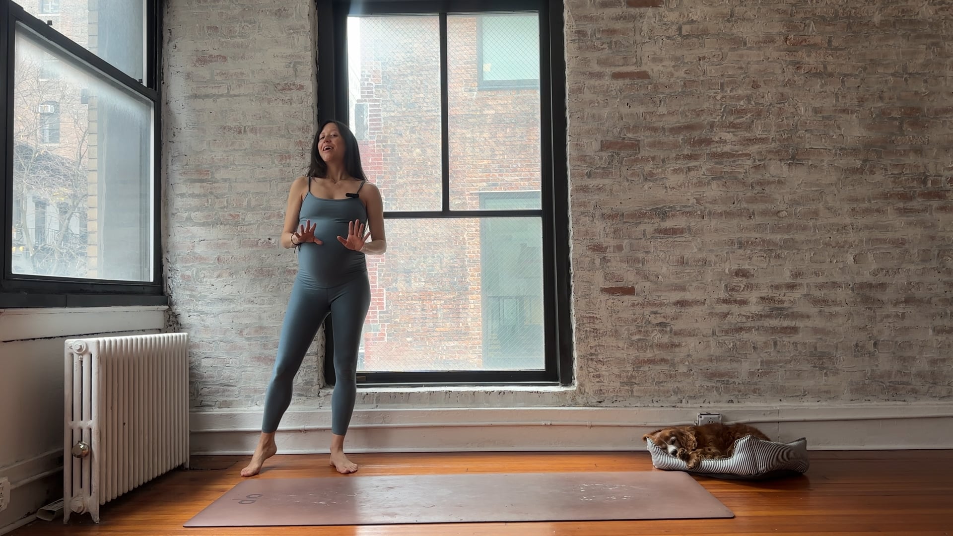 27. Core Stability, Glute + Alignment Support Using the Wall (Low Energy)