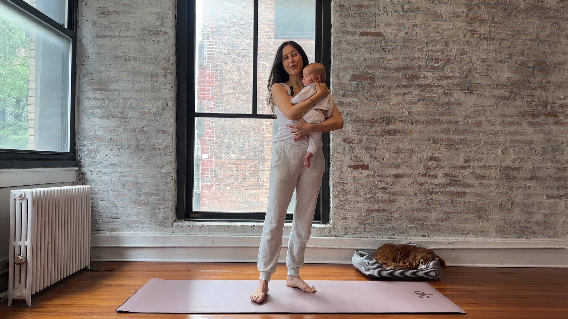 4. Quick Standing Legs & Glutes with Baby