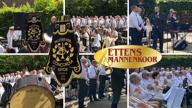 Dorpspleinconcert door het Ettens Mannenkoor.