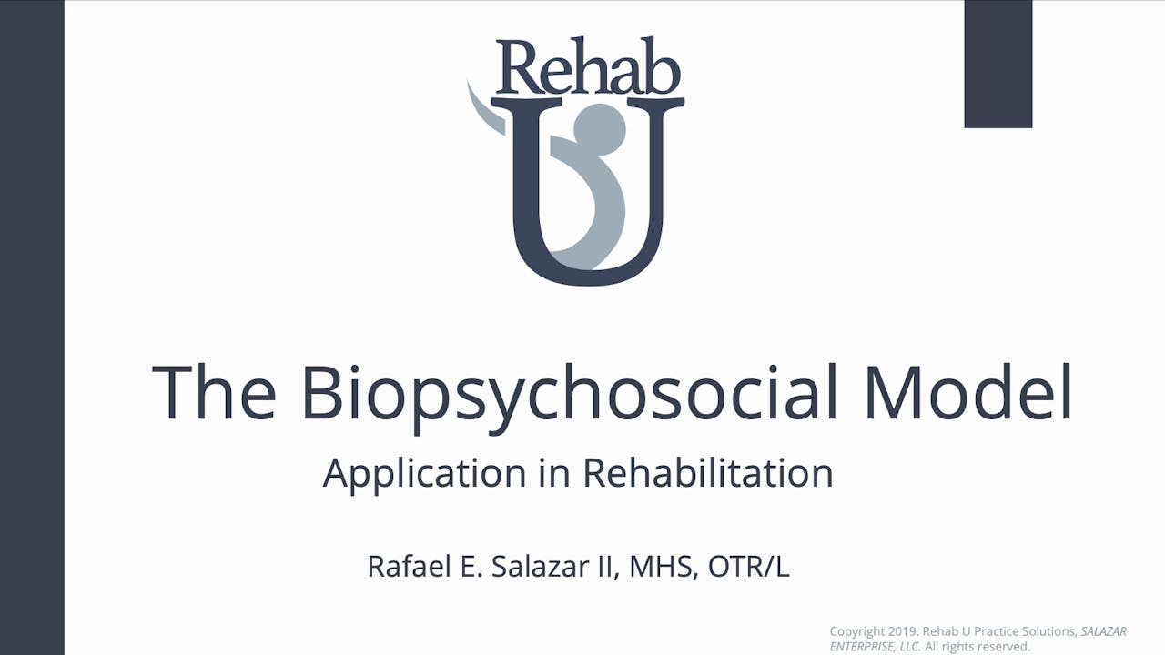 The Biopsychosocial Model & Its Application