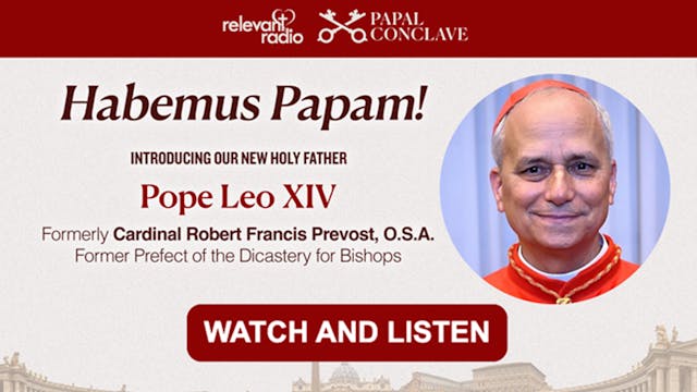 The Announcement of the New Pope, Leo...