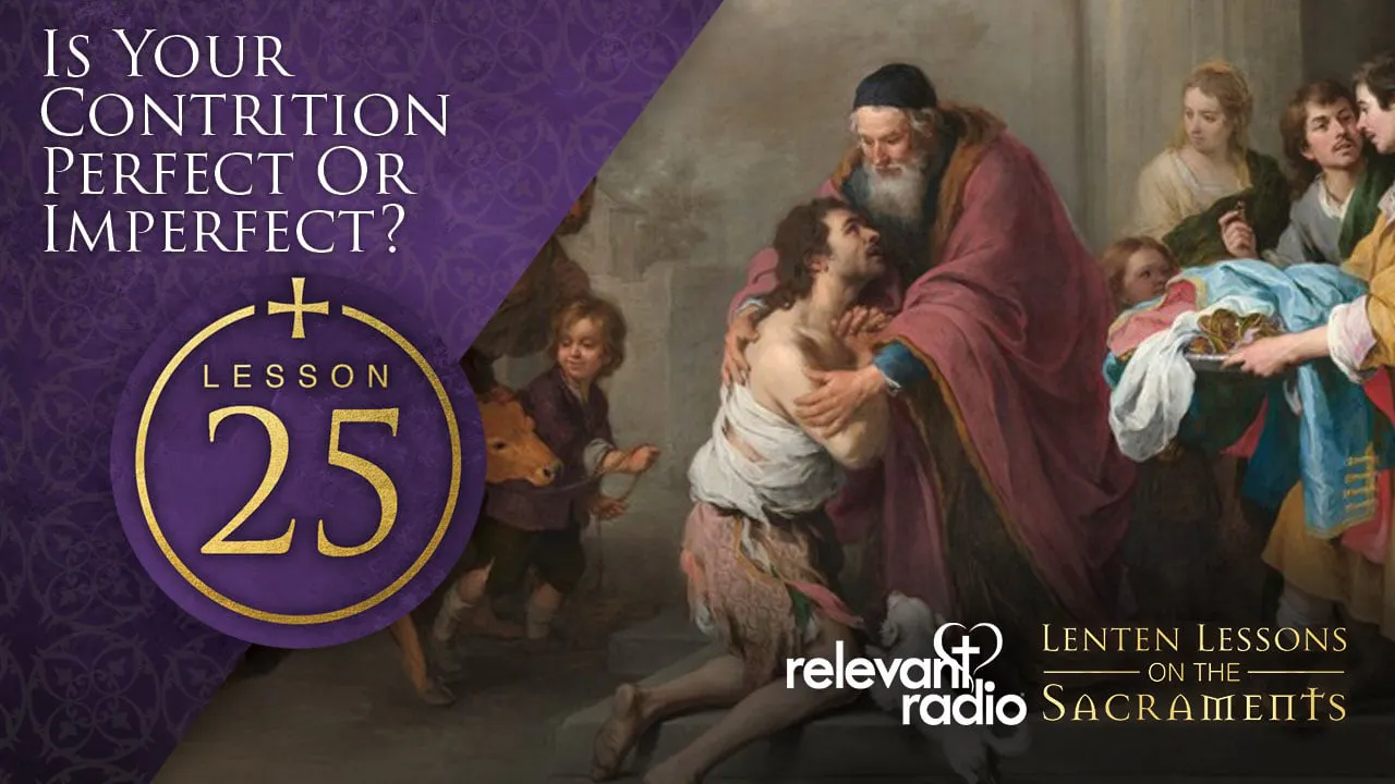 Lesson 25 - The Act of Contrition - Fr. Rocky's Lenten Lessons on the ...