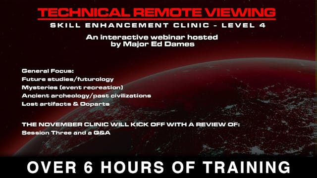 LIVE EVENT RECORDING: TRV SKILL ENHANCEMENT CLINIC LEVEL 4