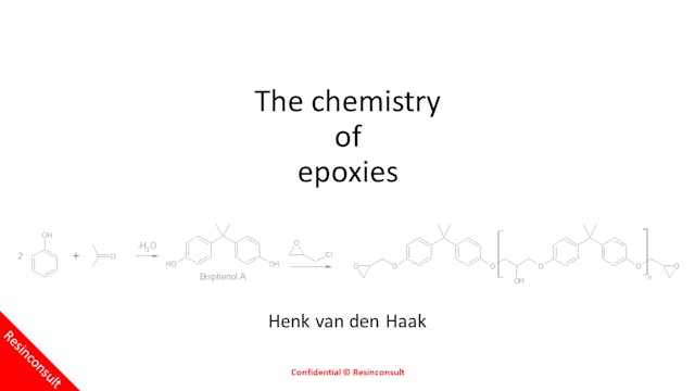 The chemistry of epoxies