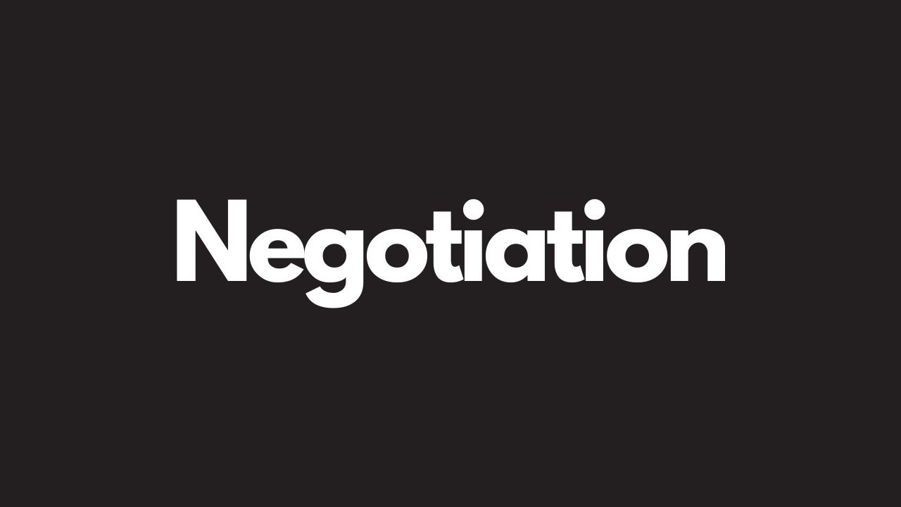 Negotiation