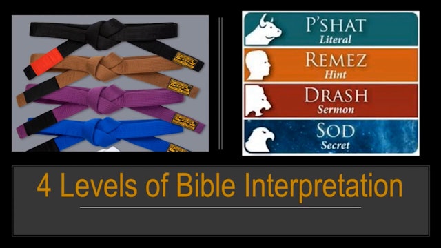 4 Levels of Bible Interpretation