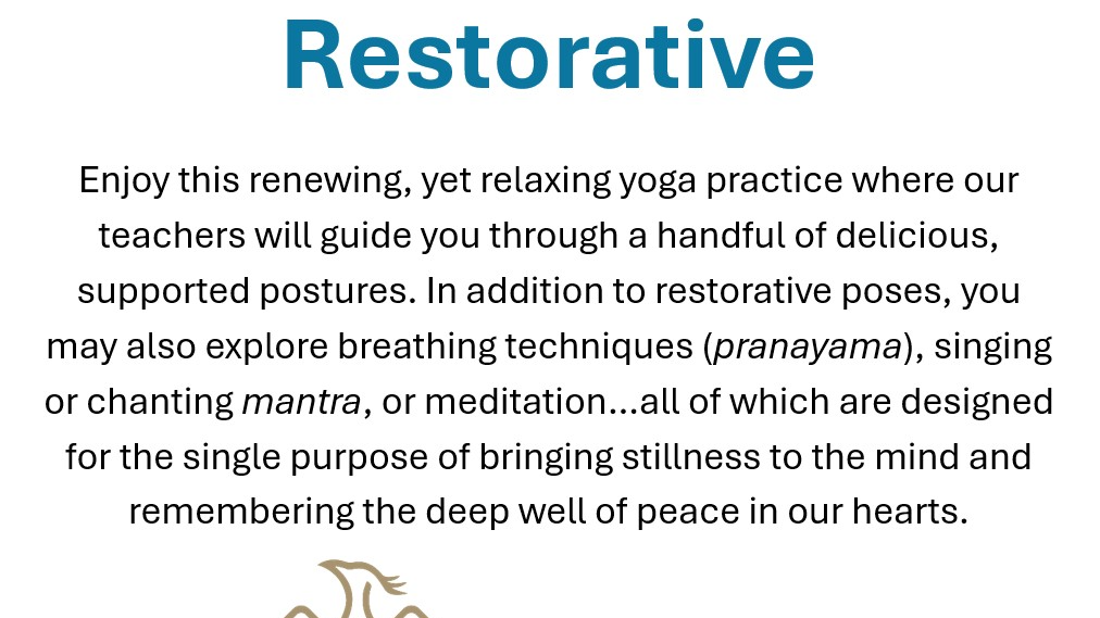 Restorative | Yin