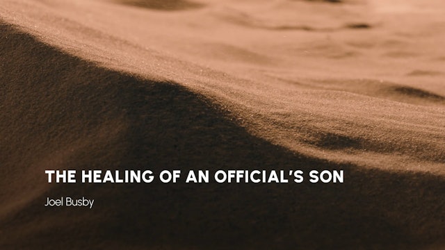 2 - The Healing of an Official's Son