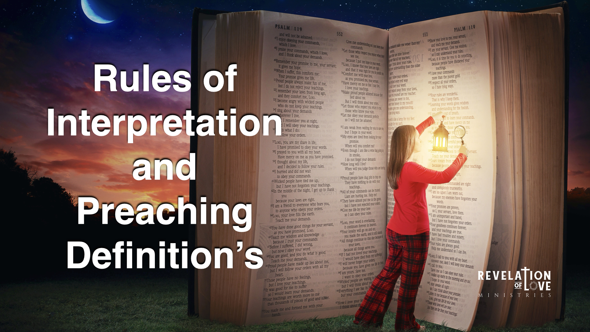 04 - Rules of Interpretation and Preaching Definitions