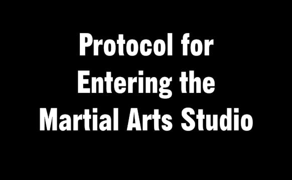 Protocol for entering the Dojang (mar...