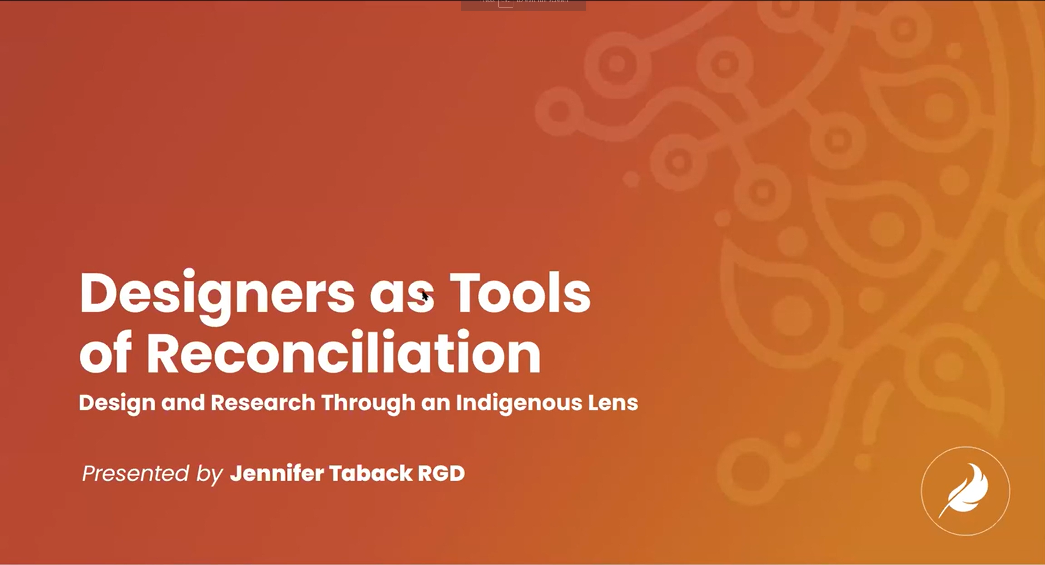 Jennifer Taback RGD: Designers for Reconciliation