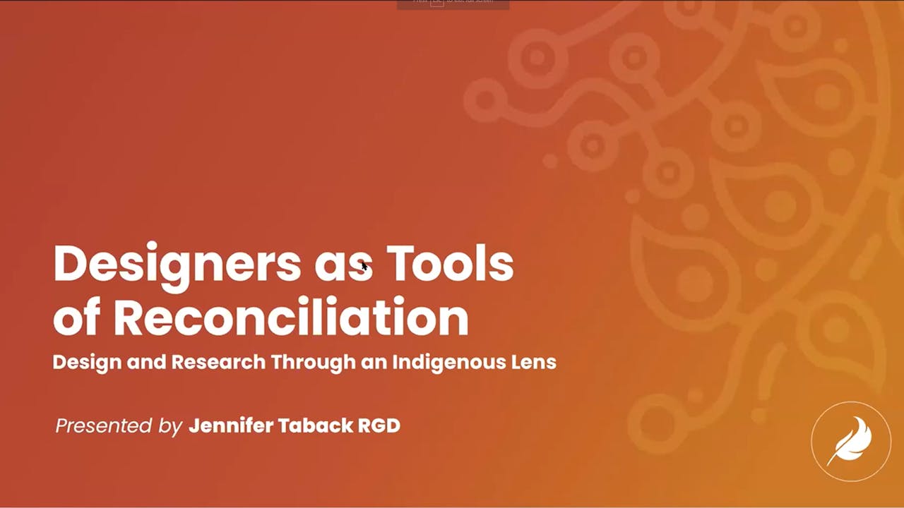 Jennifer Taback RGD: Designers for Reconciliation