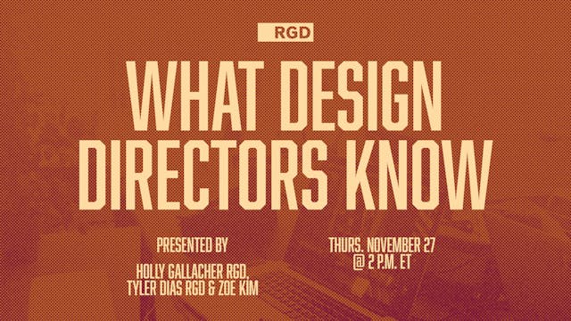 What Design Directors Know
