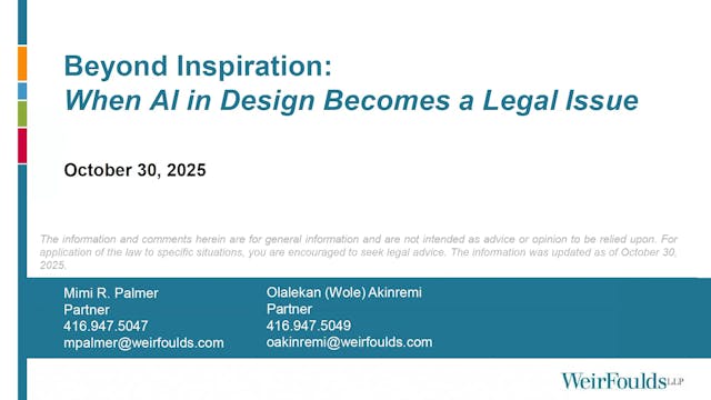 Beyond Inspiration: When AI in design becomes a legal issue