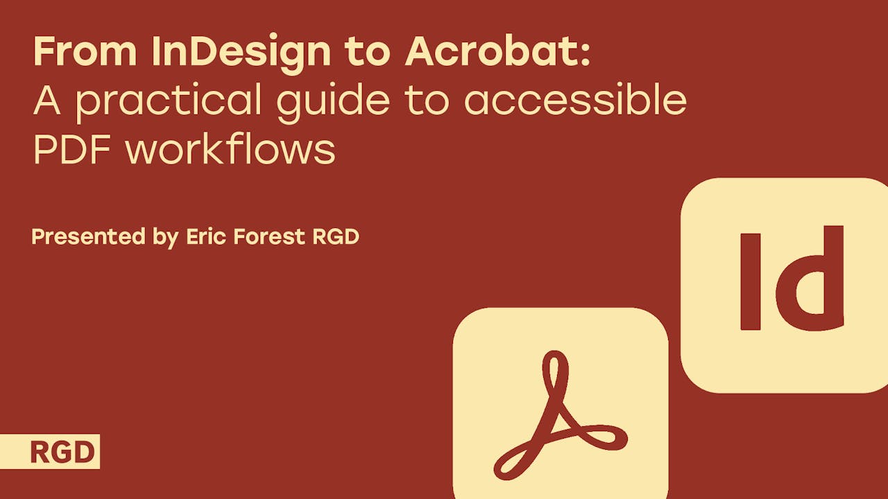 From InDesign to Acrobat