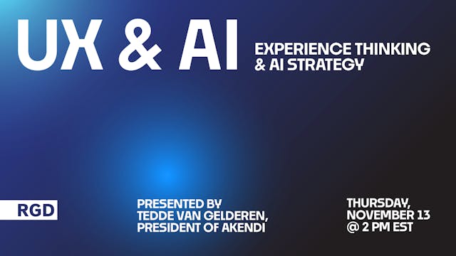 UX & AI: Experience Thinking & AI Strategy