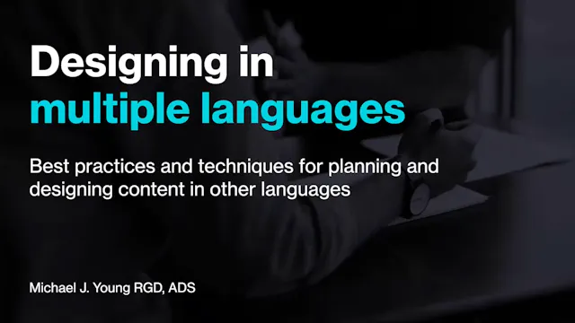 Designing in Multiple Languages