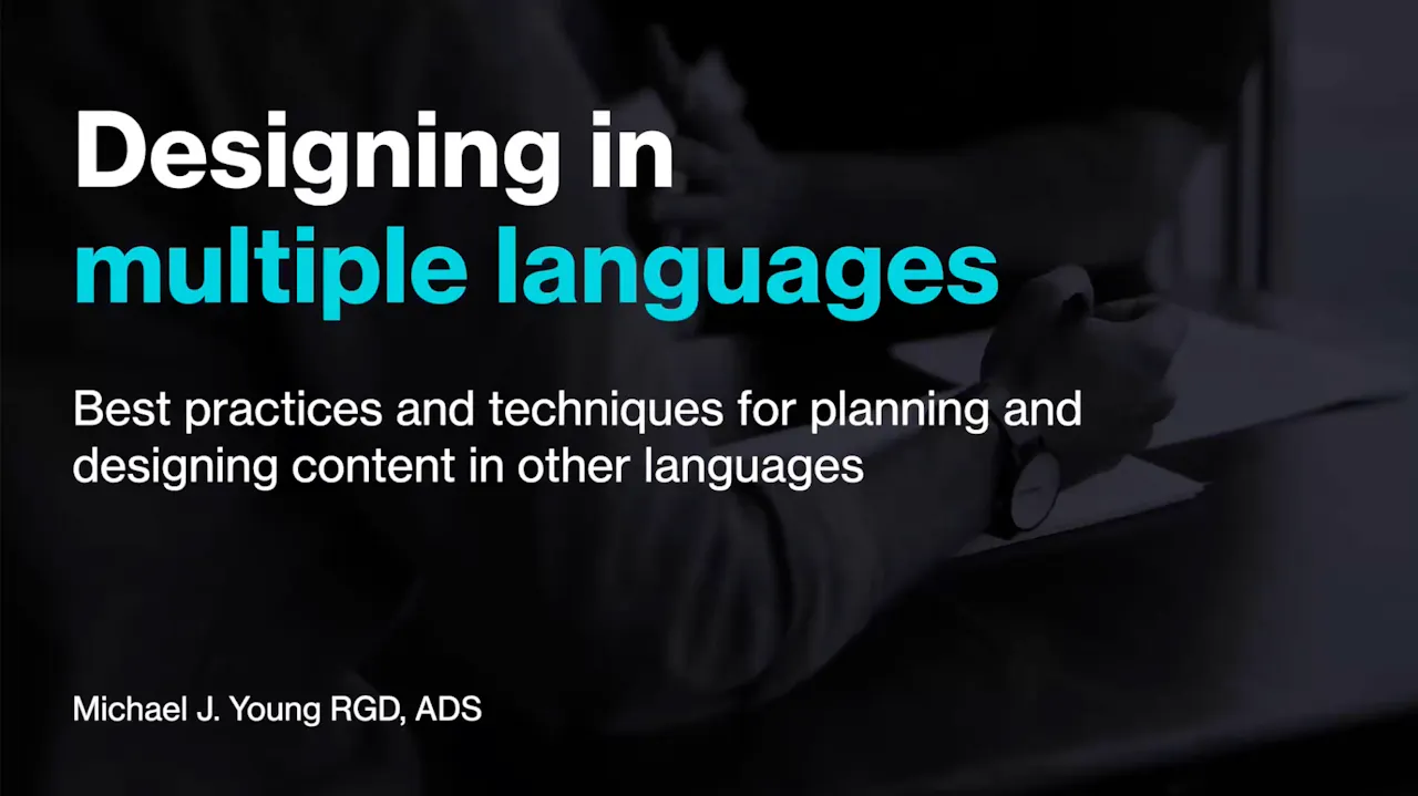 Designing in Multiple Languages