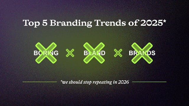 Top 2025 Branding Trends to Stop Repeating in 2026