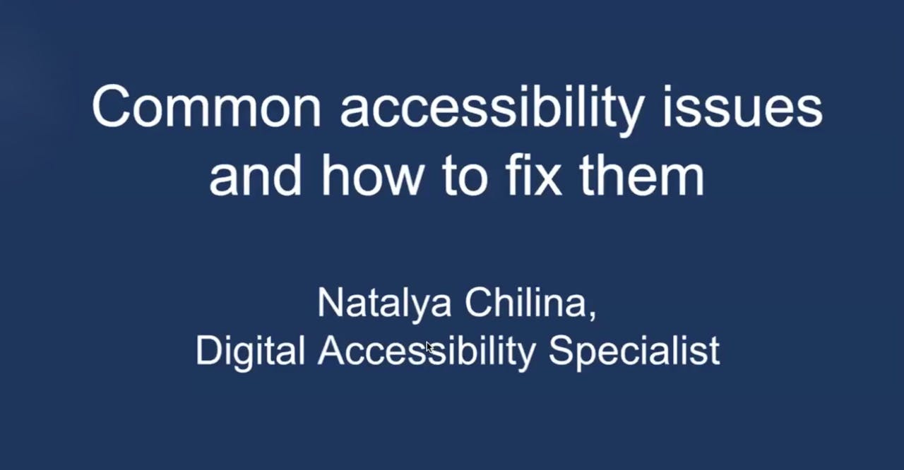 Common Accessibility Issues and How to Fix Them