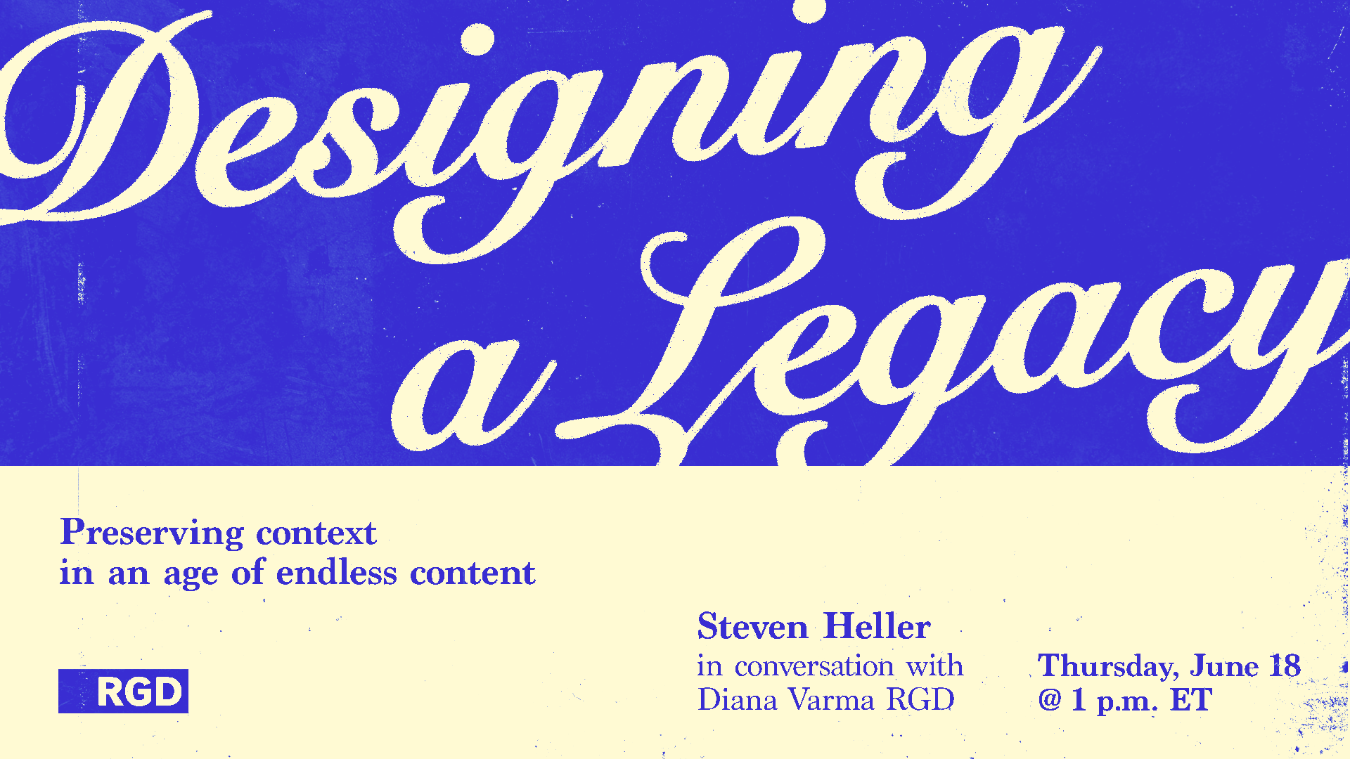 Designing a Legacy