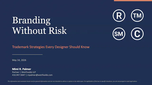 Branding Without Risk - Presented by Mimi Palmer