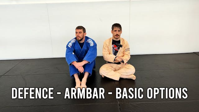 Defence - Armbar - Basic Options