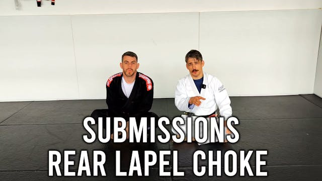 Submissions - Rear Lapel Choke