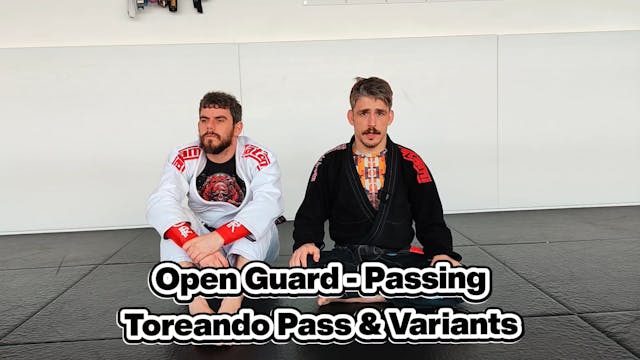 Open Guard - Passing - Toreando Pass ...