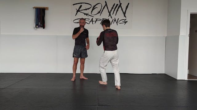 Open Guard Attacks - Cross Guard Sweep