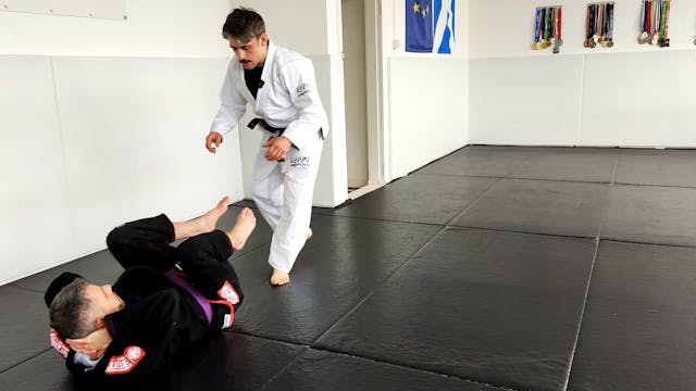 Open Guard - Passing - Shin pinning