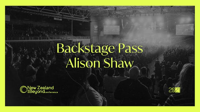 Backstage: Alison Shaw