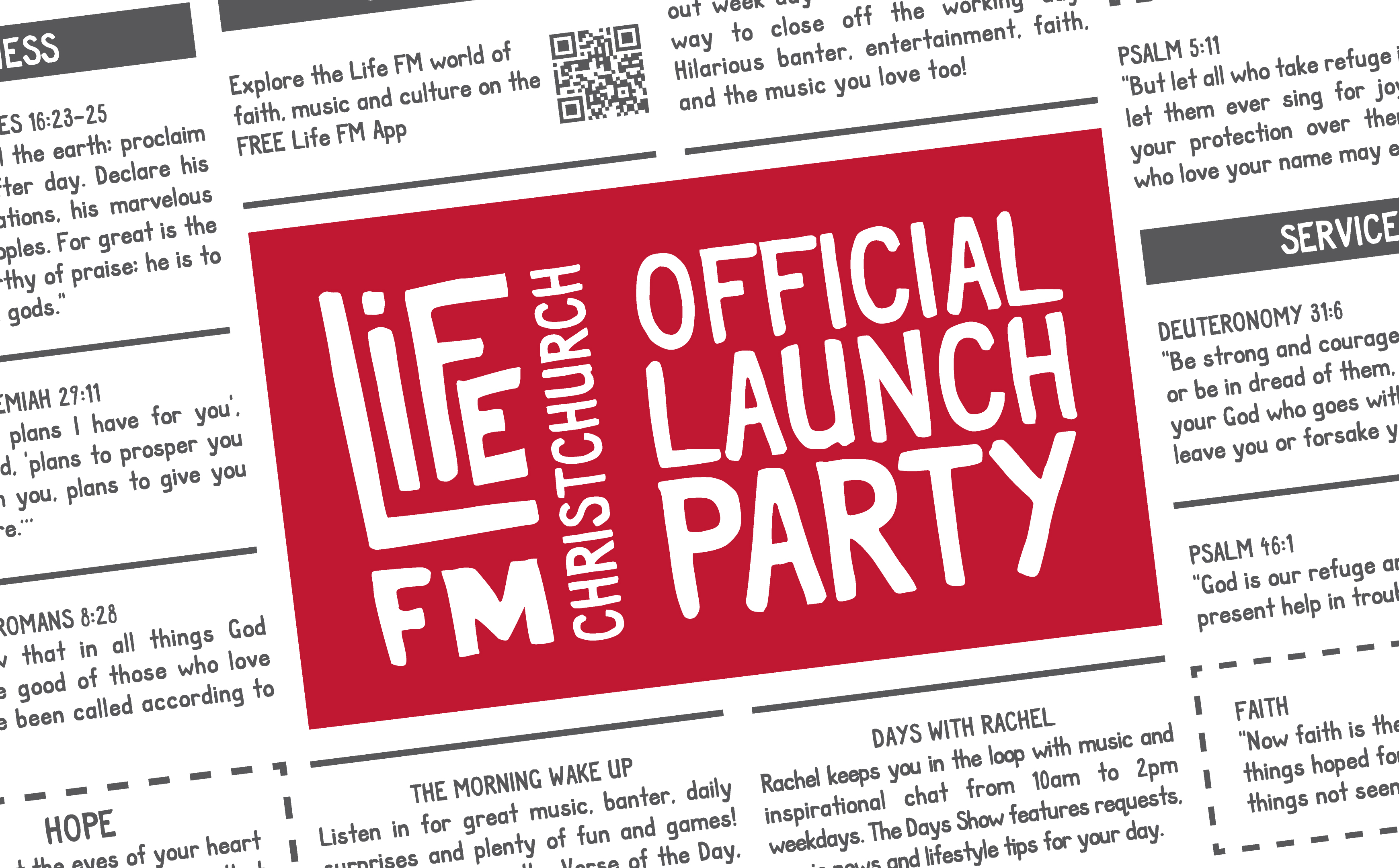 Life FM Christchurch OFFICIAL Launch Party: Live from The Great Hall