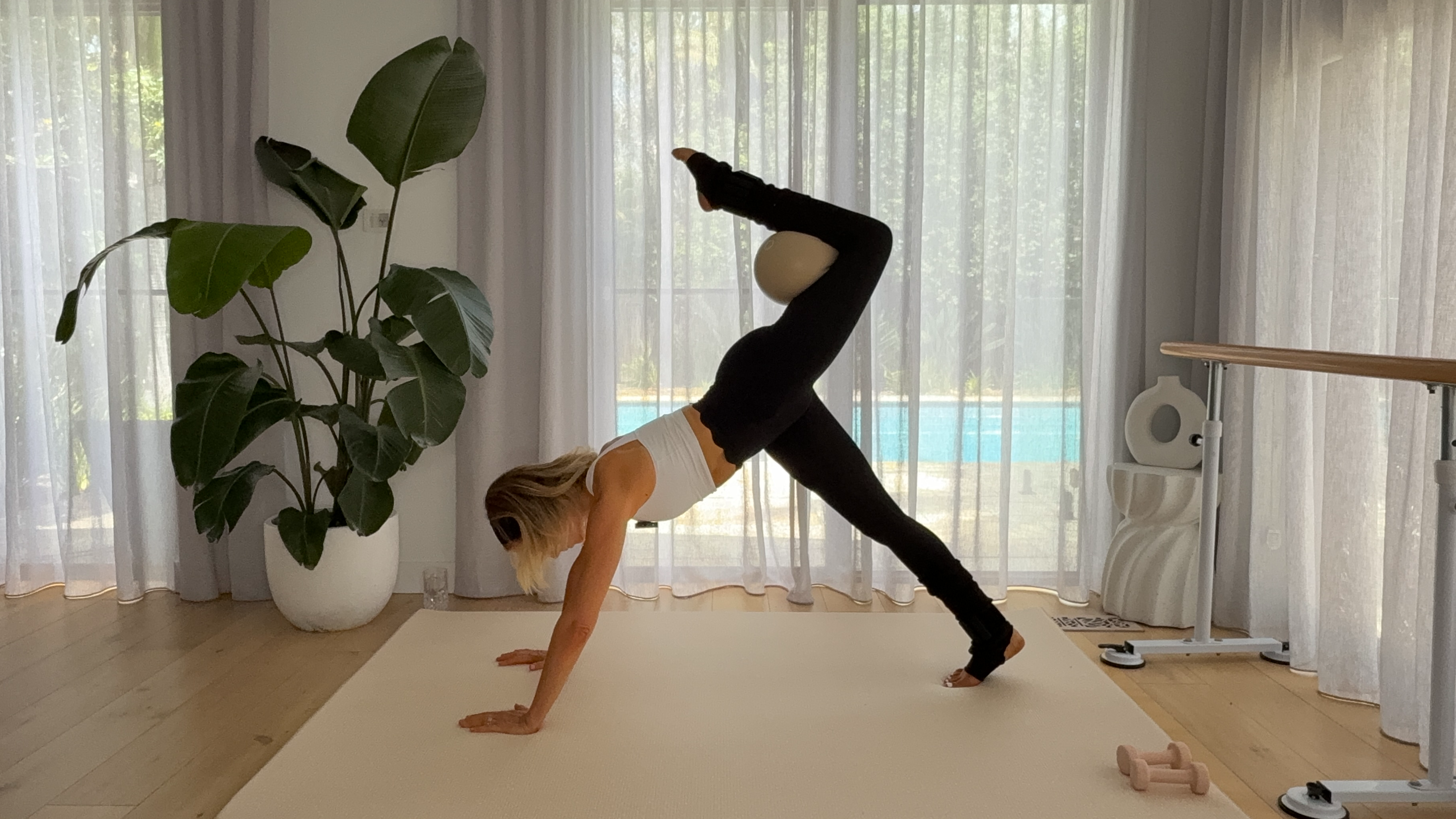 36 Minute All-In-One Pilates Ball Workout 