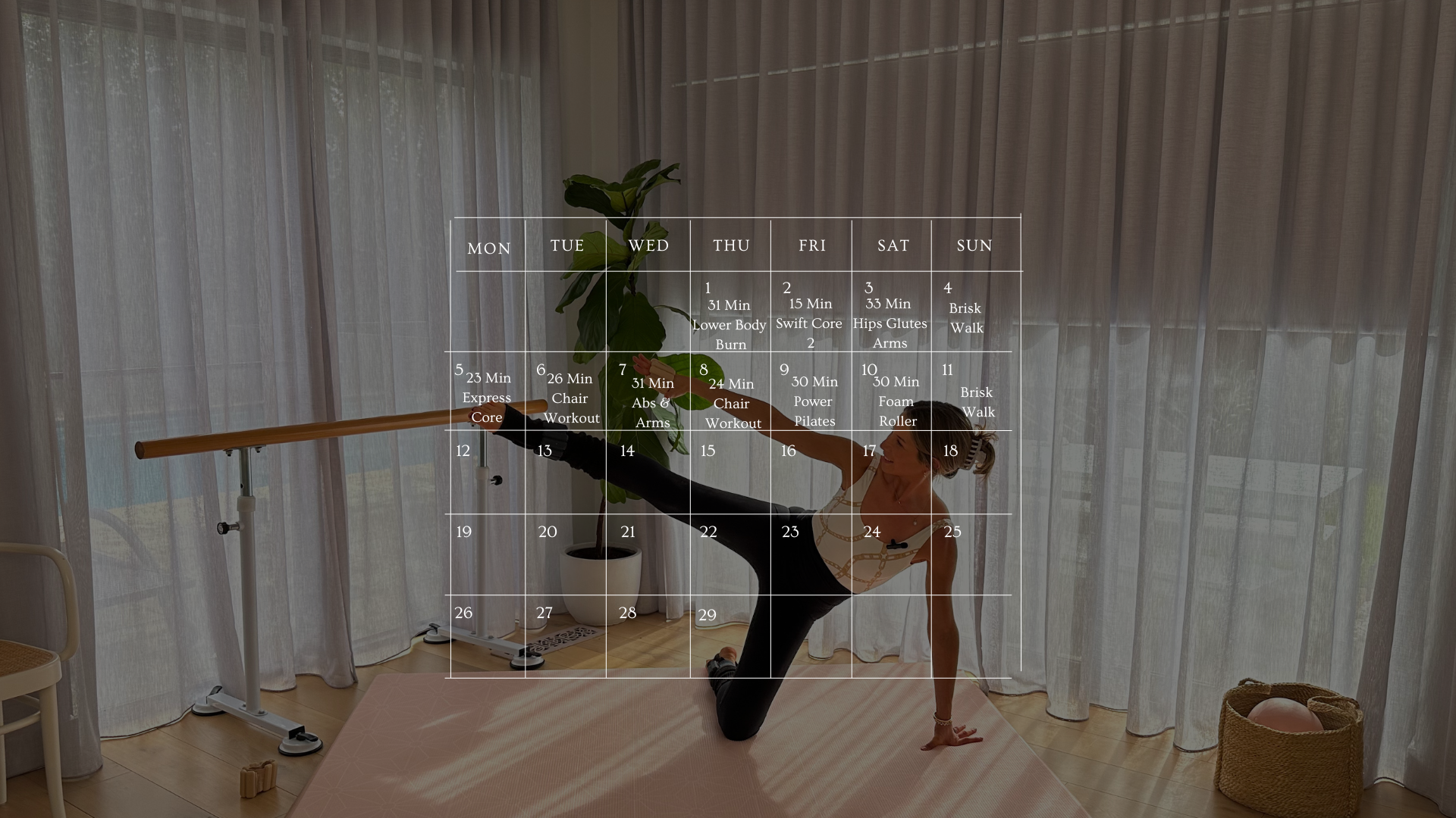 6 Week Transformation Workout Schedule - Week 6 Feb