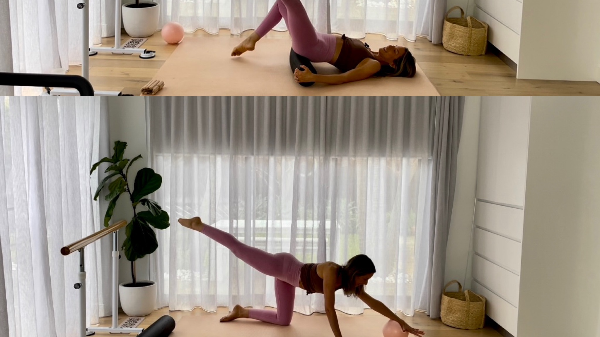 22 Minute Reshape - Obliques & Inner Thighs - Foam Roller / Pilates Ball