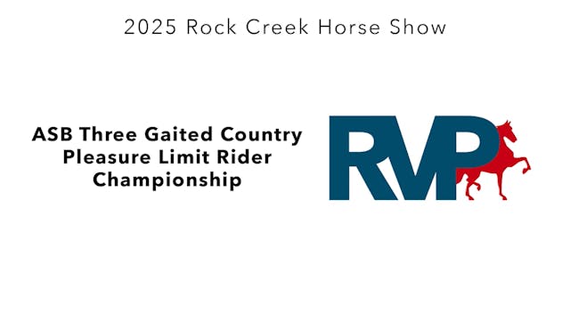 RC25 - Class 54 - ASB Three Gaited Co...
