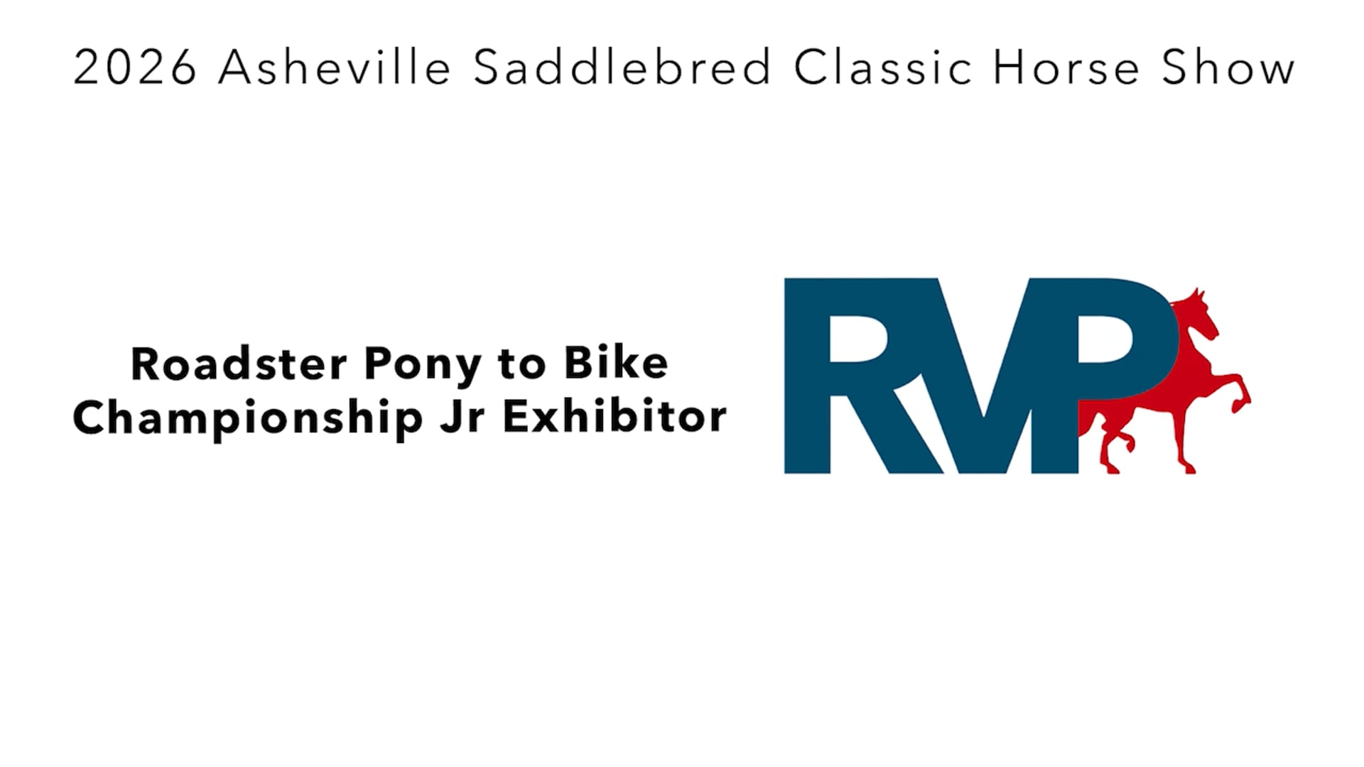 ASC26 - Class 131 - Roadster Pony to Bike Championship Jr Exhibitor