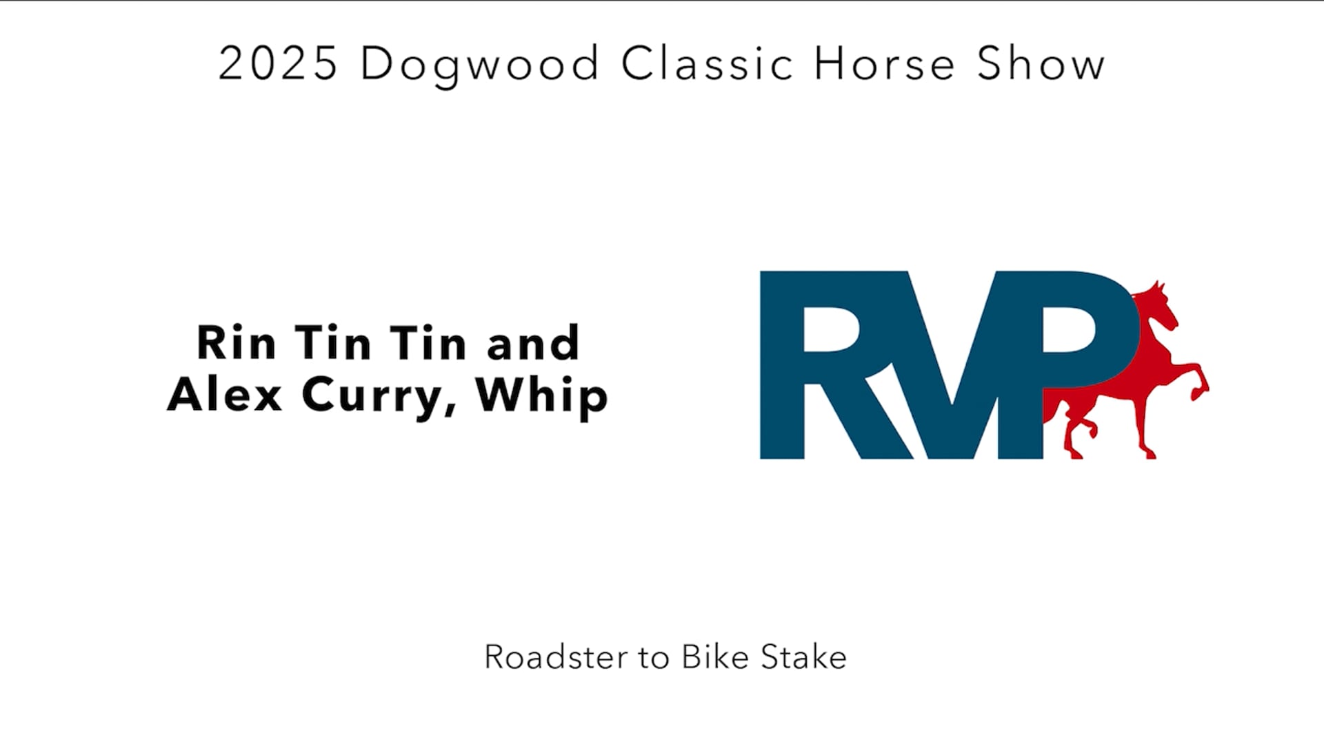 DC25 - Class 72 - Rin Tin Tin and Alex Curry, Whip