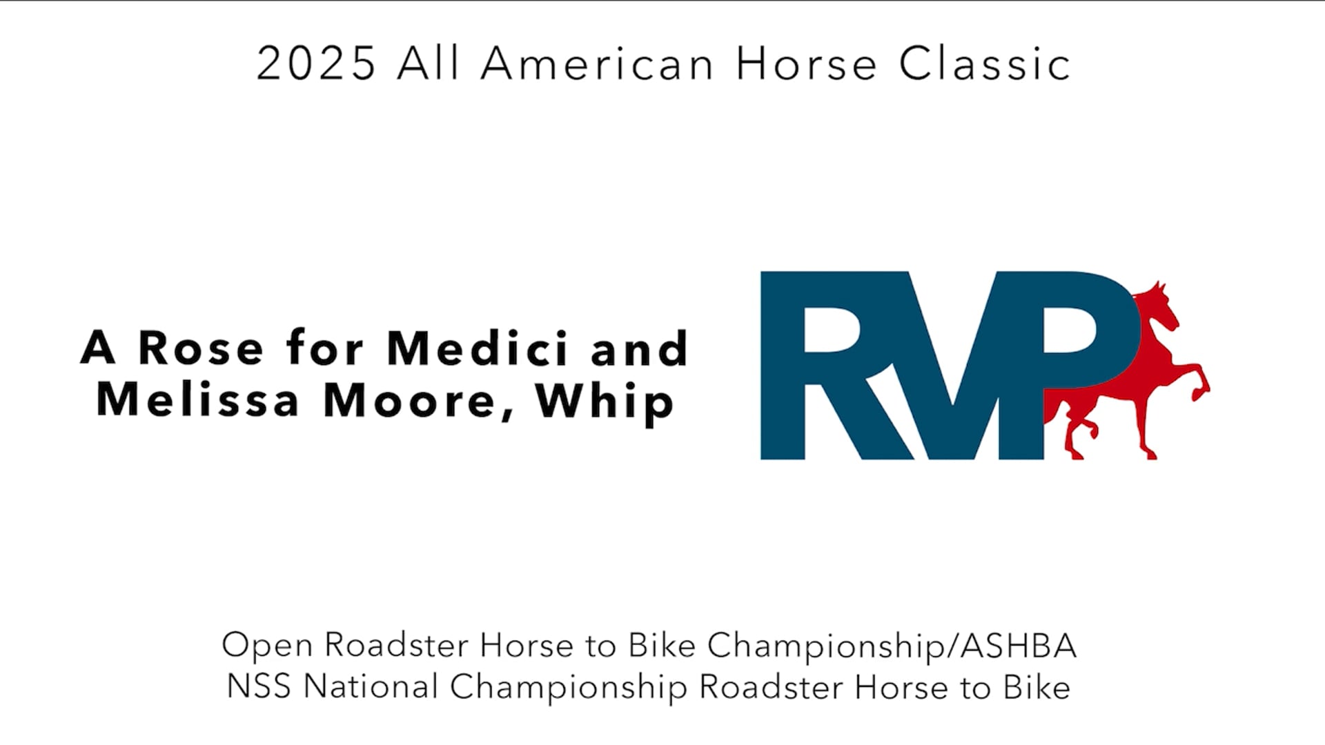 AAC25 - Class 138 - A Rose for Medici and Melissa Moore, Whip