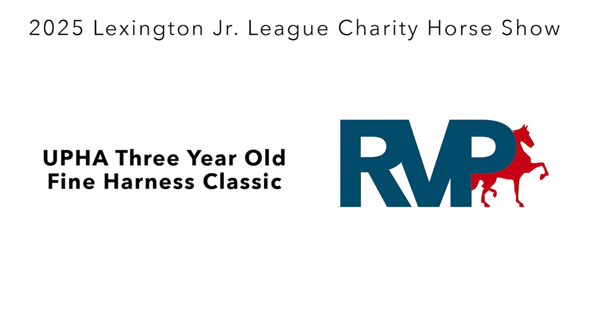 LJL25 - Class 111 - UPHA Three Year Old Fine Harness Classic