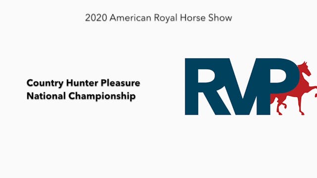 2020 AR - Class 99 Country Hunter Ple...