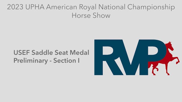 AR23 - Class 164.1 - USEF Saddle Seat...