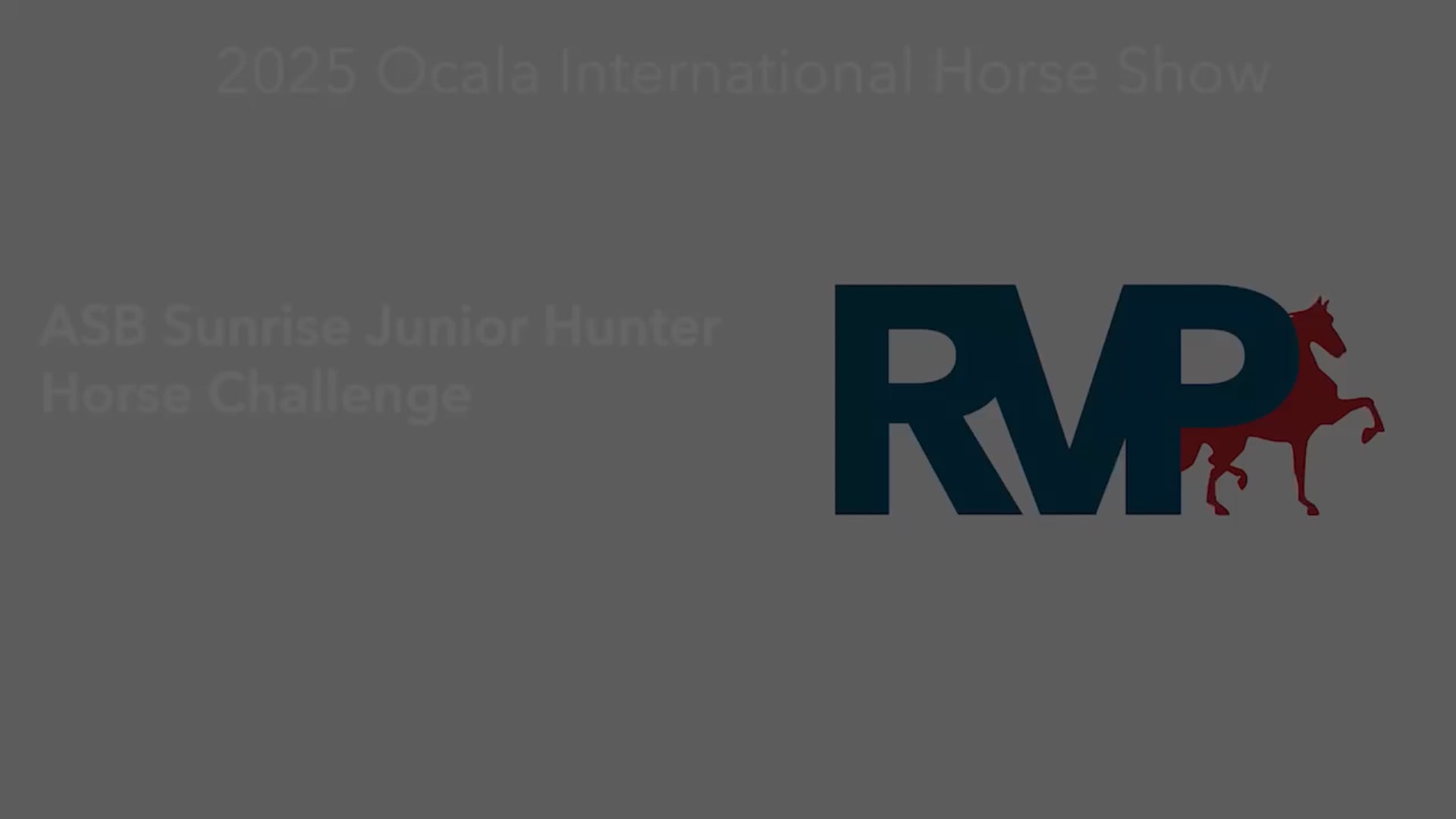 OI25 - Class 109 - ASB Sunrise Junior Hunter Horse Challenge