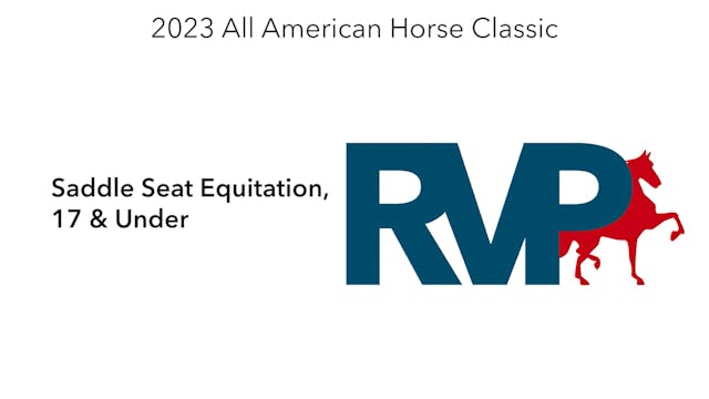 AAC23 - Class 91 - Saddle Seat Equita...