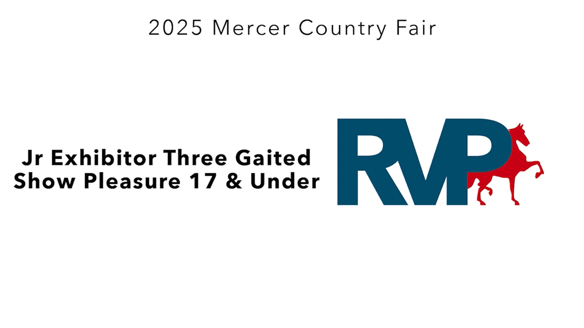 MCF25 - Class 7 - Jr Exhibitor Three Gaited Show Pleasure 17 & Under