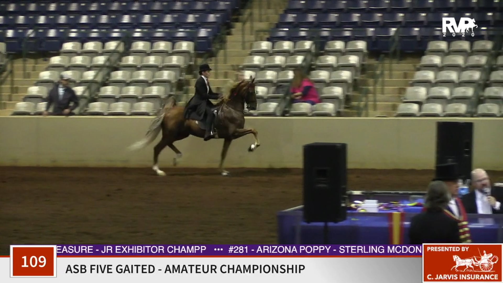 2020 SSFF - Class 109 ASB Amateur Five Gaited 
Championship