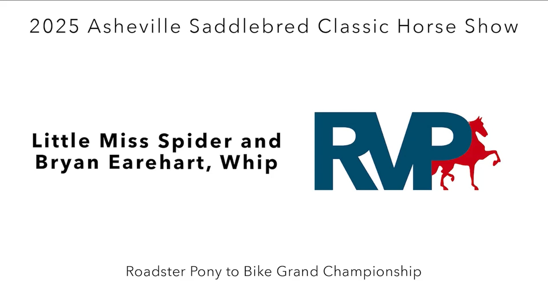 ASC25 - Class 151 - Little Miss Spider and Brayn Earehart, Whip