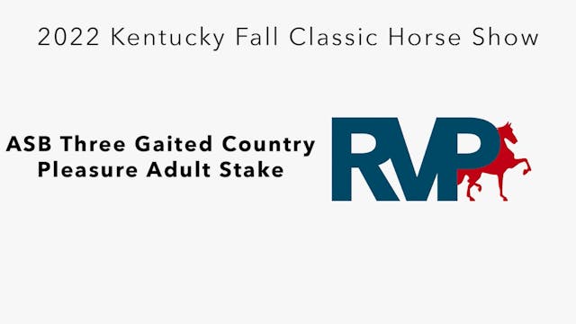 KYFC22 - Class 75 - ASB Three Gaited ...